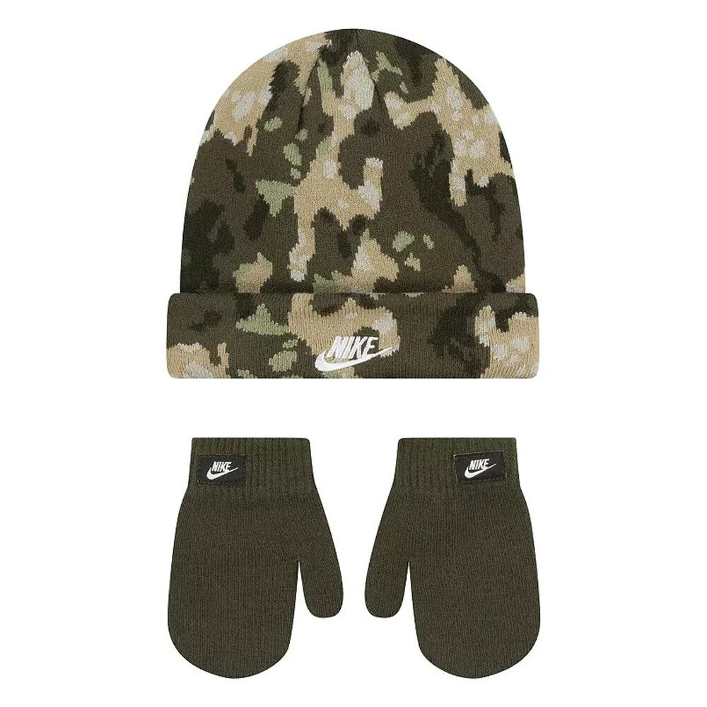 Toddler Nike Club Beanie & Mittens Set - 2T-4T Color: Camo